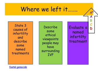 B3 topic 1 Edexcel Sex Determination