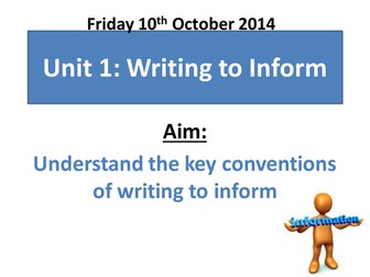 Intro to Writing to Inform 