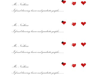 Valentine's graphs (linear and quadratic)
