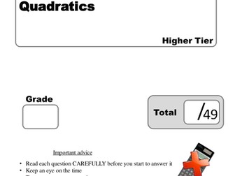Quadratics Review - Exam Questions