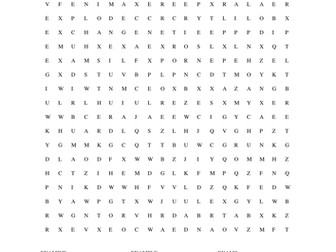 Wordsearches for  advanced spellings PDF 