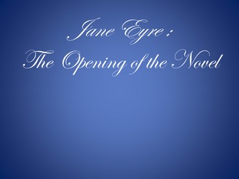 Jane Eyre - Introduction to the novel and Chapter 1 Questions