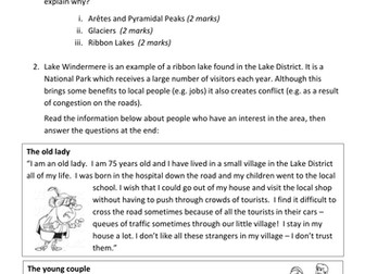 Conflict and Competing uses of Glaciated Landscapes - Lake District