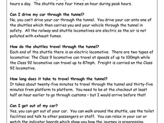 Literacy - Information Texts