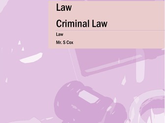 Criminal Law Guide and Study Textbook