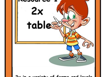 TIMESTABLES RESOURCE 1    -  2X TABLE 