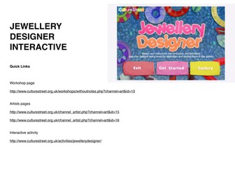 Jewellery Designer interactive activity