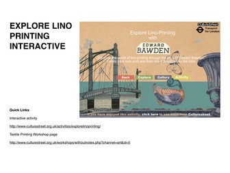 Lino printing interactive activity