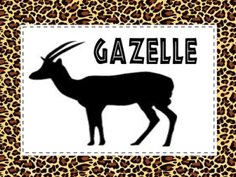 African Animals Silhouette Display pictures