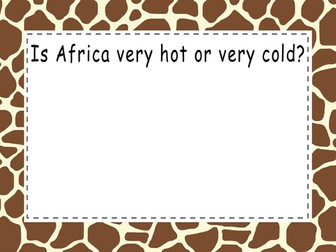 Africa interactive reading area displays