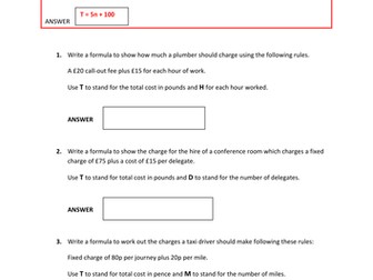 Writing simple formula