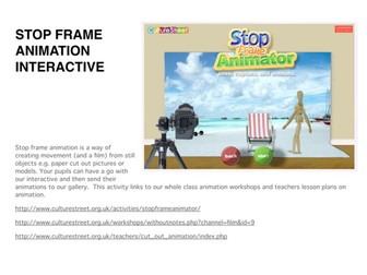 Stop frame animation interactive