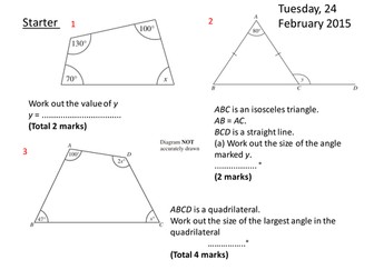 Angles in Polygons, Parallel Lines and Bearings