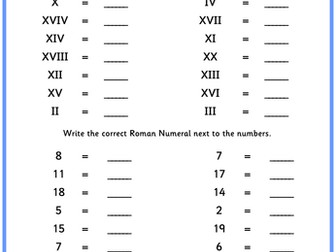 Planning for Roman Numerals and negative numbers