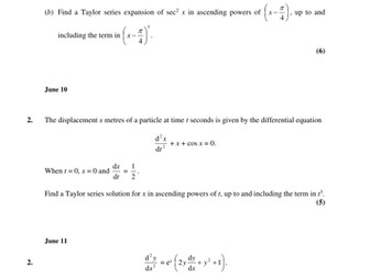 FP2 Edexcel grouped exam questions