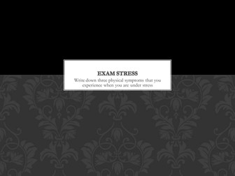 Exam Stress workshop