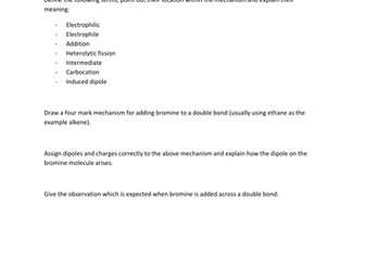 AS Chemistry Combustion, Enthalpy and Mechanisms