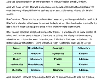 Hitler the Early Years!