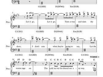 'Let It Go' from Frozen Easy Sheet Music