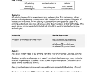 Social Impact of 3D Printing