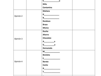 El medio ambiente - Listening activity