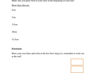 Measuring in cm (3-way differentiation)