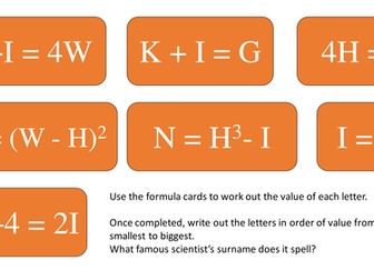 Substituting and Re-arranging Formulae
