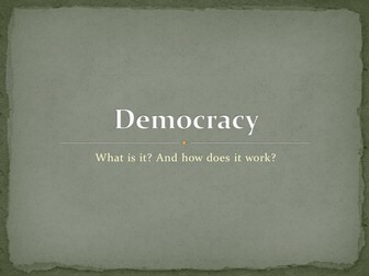 How Does Democracy Work? and Types of Governments
