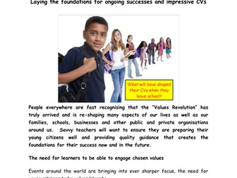 Nurturing Character and Values - Impacting Learners' CVs