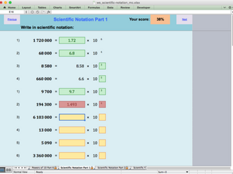 Powers of Ten and Scientific Notation