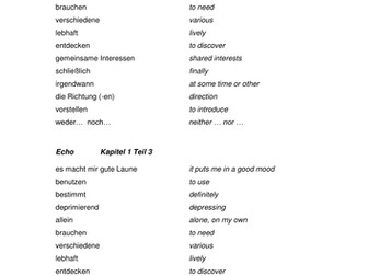 Echo Higher German 1.3 Dynamisch und mit Funk