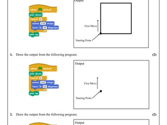 Scratch Programming - Computational Thinking Homework 1