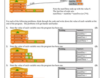 Scratch Programming - Computational Thinking Homework 2