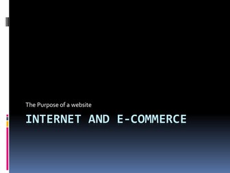 Internet and E-commerce