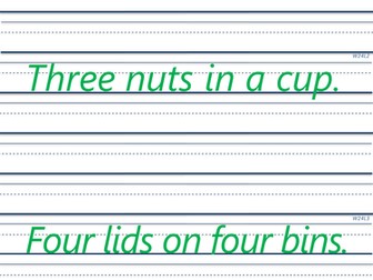 Segoe Handwriting Template KS1