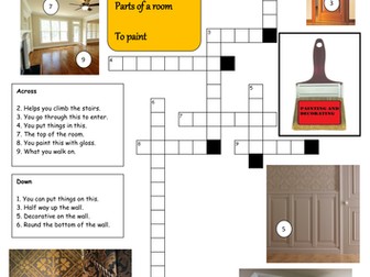 Painting and decorating -parts of a room crossword