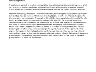 A Level EDEXCEL ECONOMICS - Economics as a social science