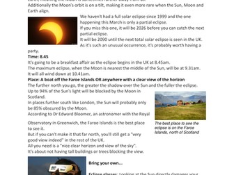 Eclipse 2015 reading comprehension