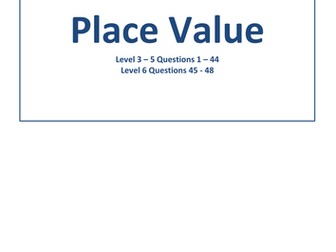 Number KS2 Sats Past Paper Questions incl level 6