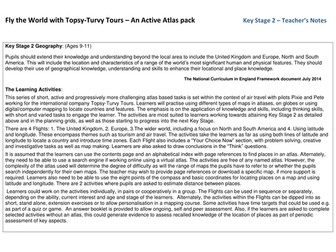 Fly the world with Topsy-Turvy Tours - active atlas pack