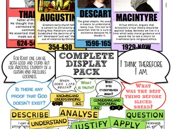 Complete RE/Philosophy Classroom Display Pack