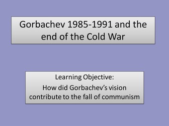 Gorbachev and end of the Cold War