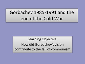 Gorbachev and end of the Cold War