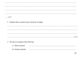 types of price elasticity of demand and supply