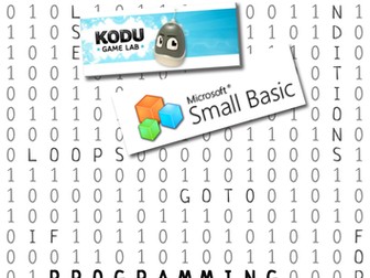 Kodu Game Lab & Microsoft SmallBasic Scheme of work (suitable for ages 9-13)
