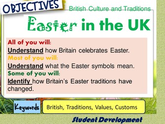 British culture and traditions, Easter