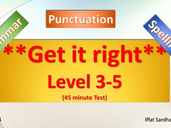 GPS Practice and Test papers:  Levels 3-5 & Level 6