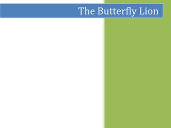 'The Butterfly Lion' Morpurgo Complete Guided Reading Planning Unit (10 sessions)