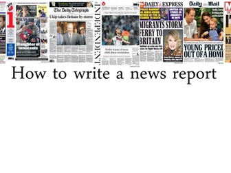 Writing a News Report from Film