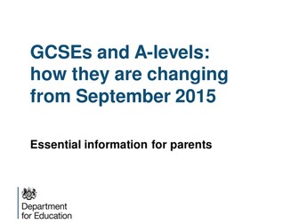 Reforms to GCSEs and A levels from September 2015
